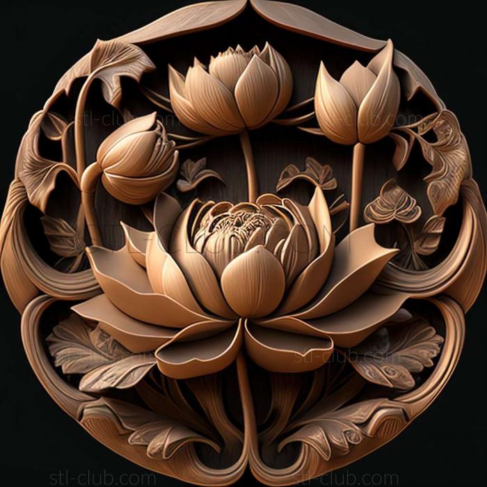 3D model lotus (STL)